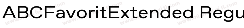 ABCFavoritExtended Regular字体转换